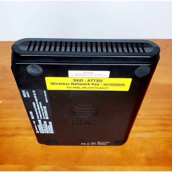 Motorola NVG510 WiFi 4-Port DSL Modem Router for AT&T U-Verse Wireless Router - Picture 6 of 6